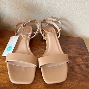 Nude ankle strap sandals brand new with tags